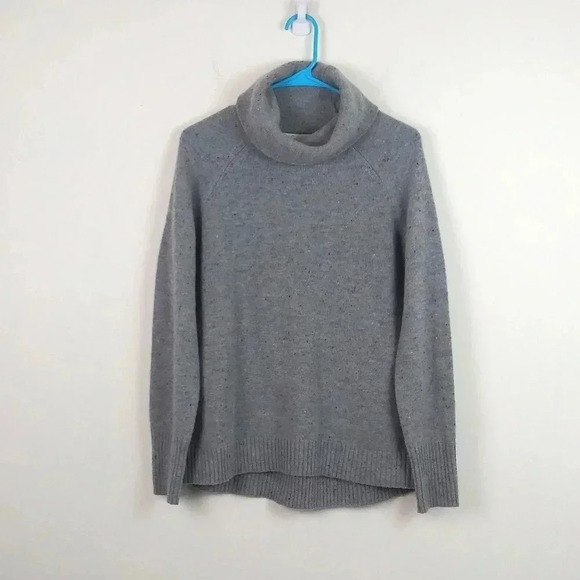 C&C California Turtleneck Wool Blend Sweater Gray - Picture 3 of 5